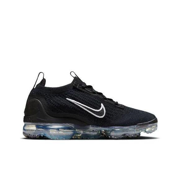 Nike Air Vapormax 2021 FK Flyknit Black Metallic Silver White DC4112-002 Wmns 8 - Picture 4 of 7